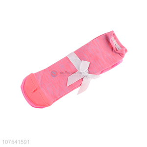 Fashion Style Ladies Casual Short Socks With Bowknot