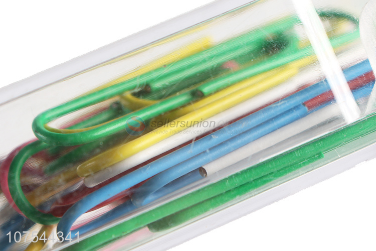 Best price office school stationery 50pcs colorful file binder paper clip