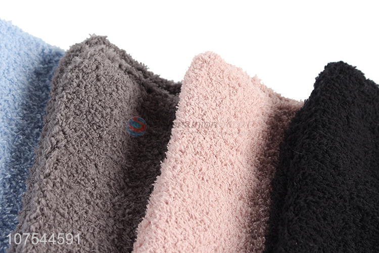 Good Quality Winter Warm Breathable Half Fleece Socks Soft Socks