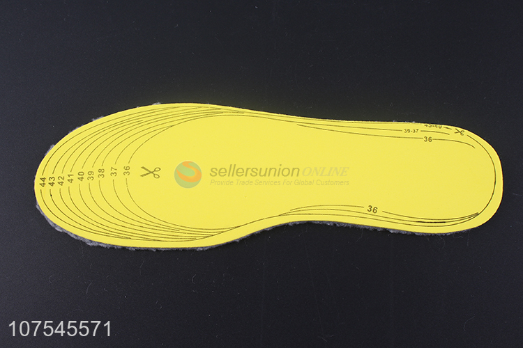 Competitive Price Color Eva Imitation Cashmere Insoles Winter Warm Shoe Insoles