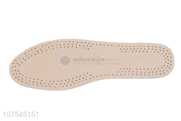 Cheap And Good Quality Breathable Pigskin Leather Latex Shoe Insoles