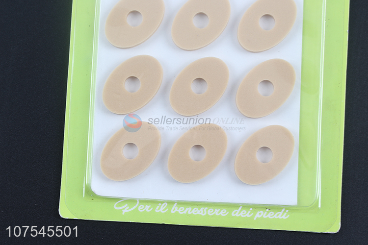 Hot Selling Foot Care Oval Corn Pads Shock Pain Relief Self-Sticking Cushion