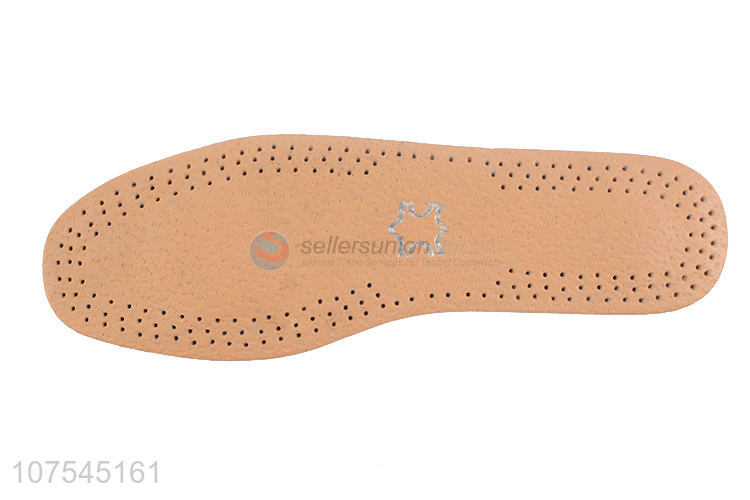 Premium Quality Super Soft Breathable Pigskin Leather Latex Insoles For Shoes