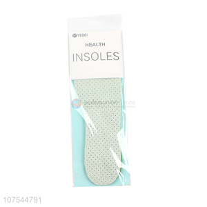 High Sales Green Latex White Cotton Insoles Perforated Breathable Insoles