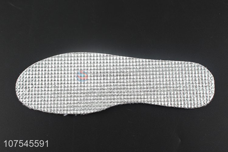 Factory Sell Warm Aluminum Foil Polyester Imitation Lamb Wool Shoe Insoles