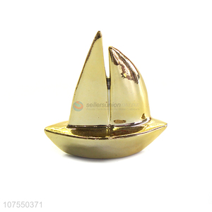 Factory Directly Supplies Home Decor Ceramic Sailboat Decoration Ornaments