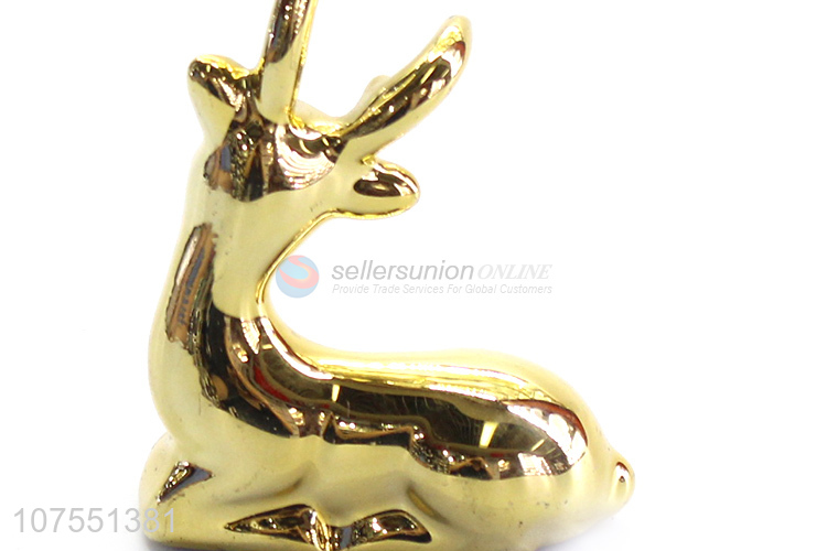 Wholesale Ceramic Porcelain Animal Deer Figurine For Table Top Decoration