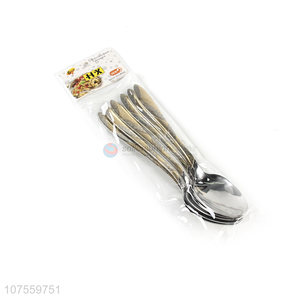 Wholesale Home Kitchen Stainless Steel Tableware Metal Spoon