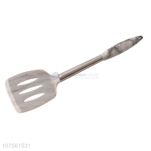 Popular Stainless Steel Handle Marbling Silicone Leakage Shovel