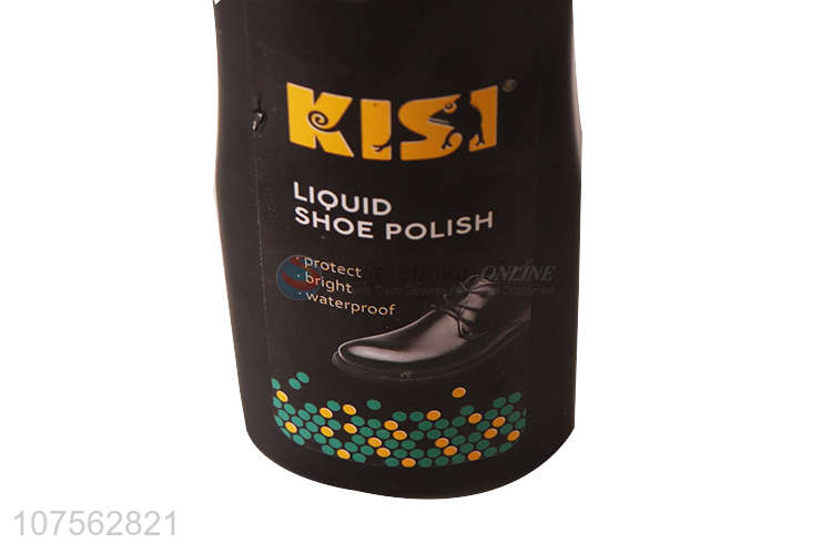 China manufacturer instant shine 75ml black liquid shoe polish