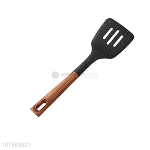 Wholesale Heat Resistant Kitchen Plastic Handle Slotted Nylon Spatula