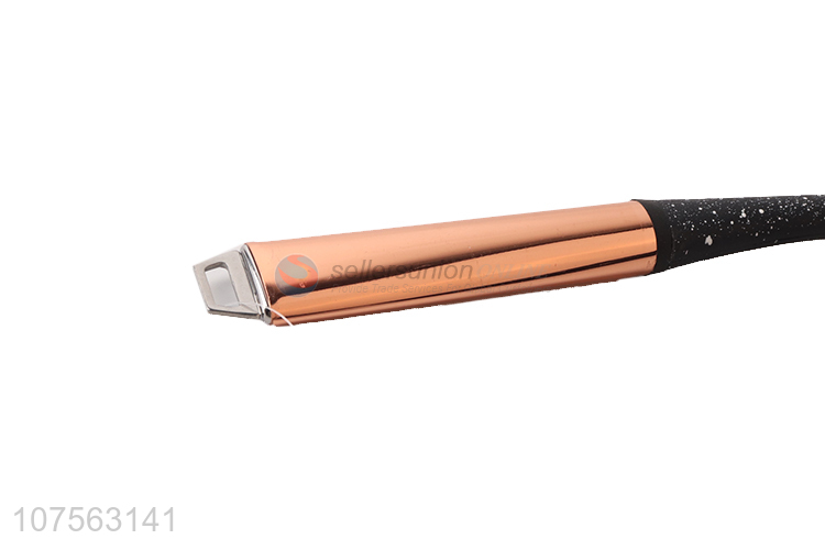 Contracted Design Rose Gold Stainless Steel Handle Slotted Turner