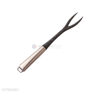 Wholesale Kitchen Utensils Stainless Steel Handle Nylon Meat Fork