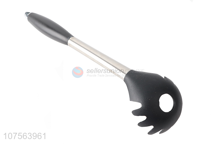 High quality kitchenware silicone spaghetti spatula with stainless steel handle