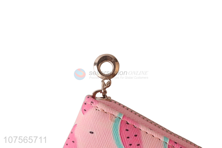 Hot products women pu leather purse ladies card holder wallet