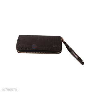 Good sale women long wallet pu purse with card holder