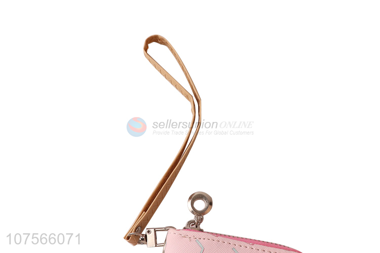 Latest arrival women zipper pu leather purse long wallets