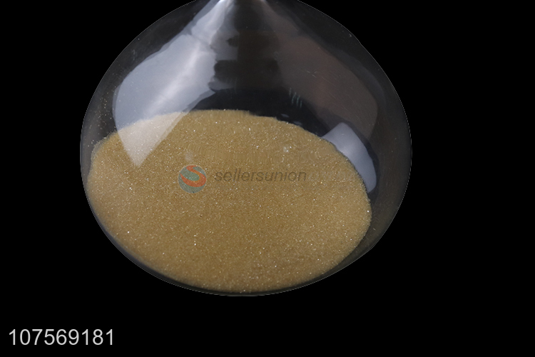 New Selling Promotion Color Sand Smooth Glass Hourglass