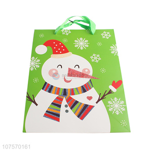 Popular products <em>Christmas</em> snowman paper <em>gift</em> bag paper souvenir bag