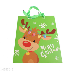 Factory price <em>Christmas</em> reindeer paper <em>gift</em> bag paper present bag