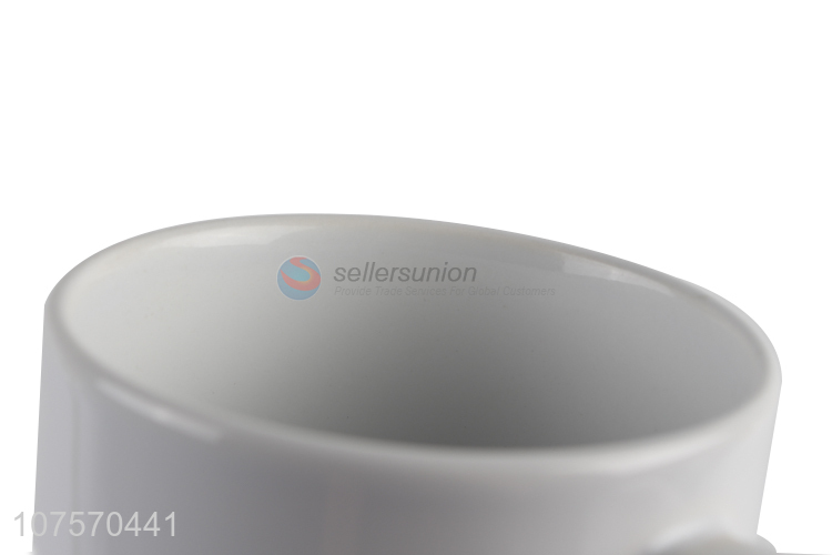 Wholesale price 15oz white ceramic cup drinking cup