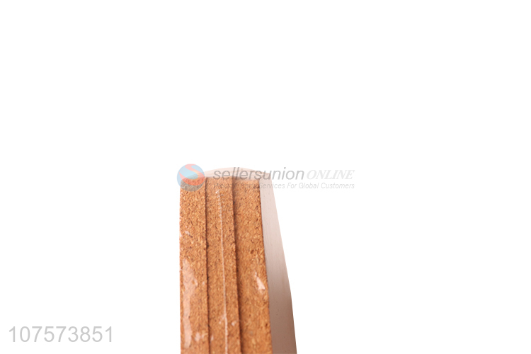 China factory novelty hexagonal cork coster set wooden cup mat set