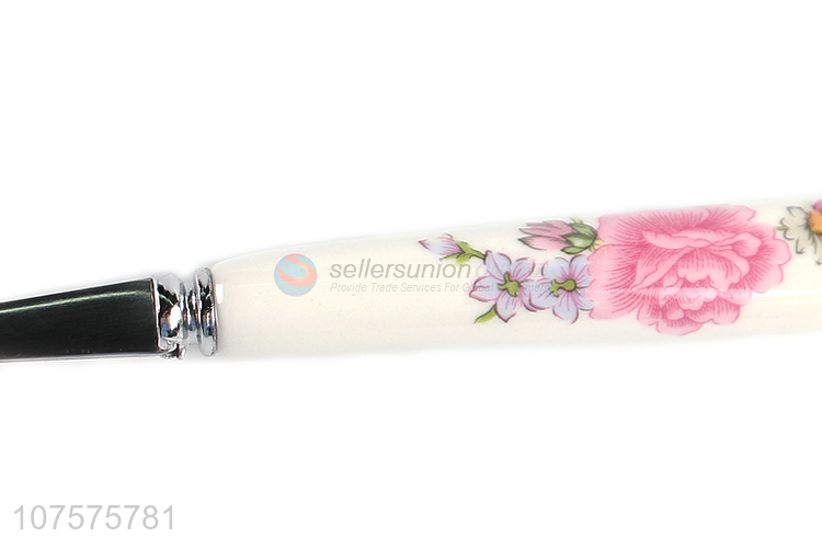 Premium Quality Flowers Printing Handle Stainless Steel Fork