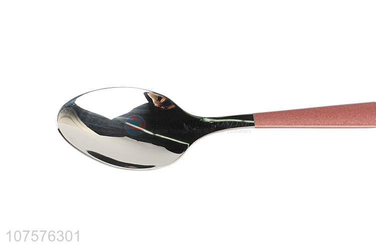 Competitive Price Stainless Steel Small Spoon With Colorful Handle