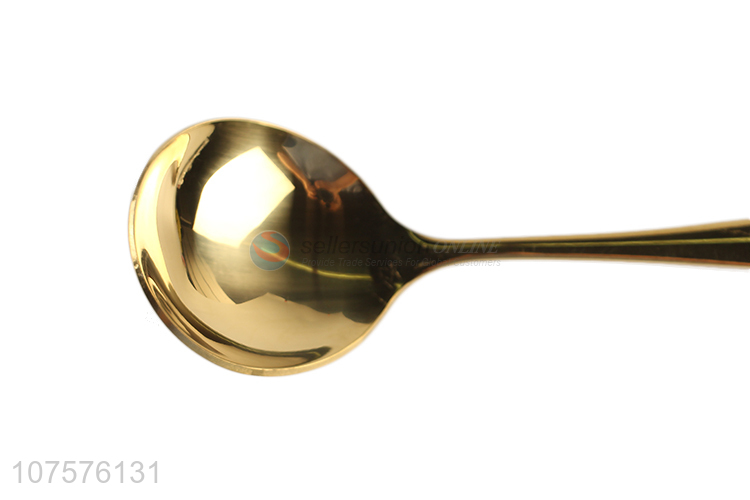 Reasonable Price Gold Stainless Steel Cutlery Serving Spoon