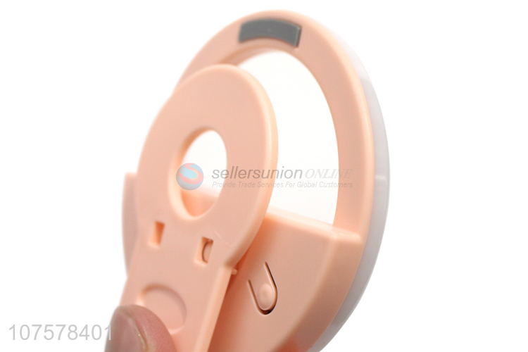Good quality rechargeable adjustable 3 types brightness led selfie ring light for cell phone