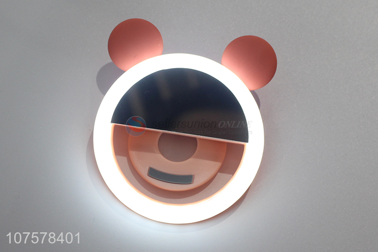 Good quality rechargeable adjustable 3 types brightness led selfie ring light for cell phone