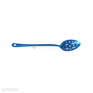 New design novelty stainless iron slotted serving spoon with long handle