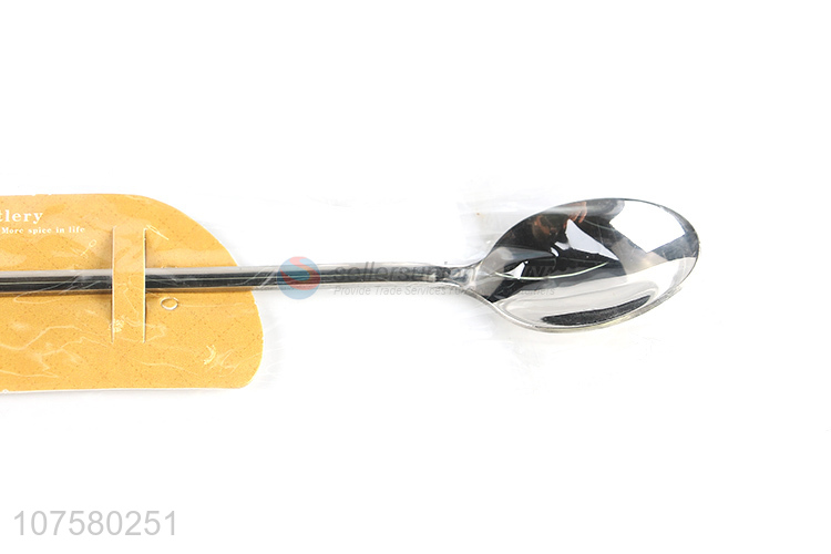 Good quality stainless steel milk spoon metal tea spoon