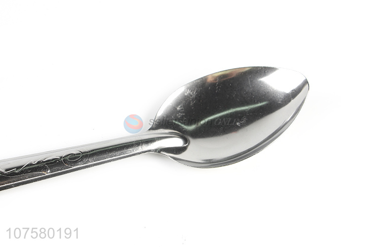 Wholesale flatware stainless iron rice serving spoon metal meal scoop