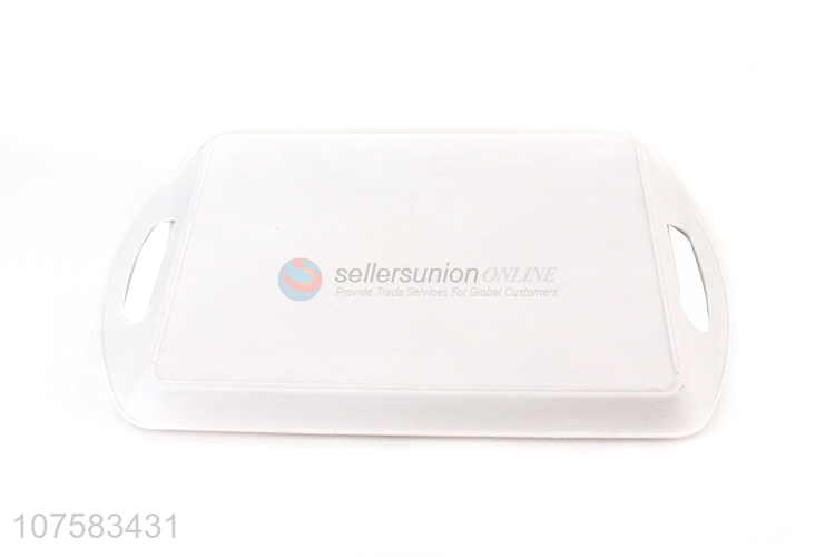 Promotional Flower Pattern Plastic Serving Tray Food Tray