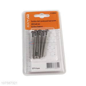 Reasonable price 5x60mm stainless steel countersunk head screws