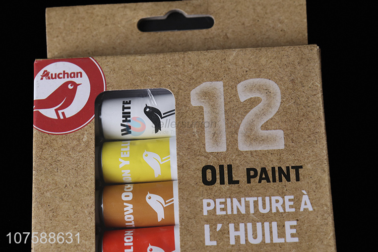 Wholesale 12 Colors Non-Toxic Oil Paints Set For Painting