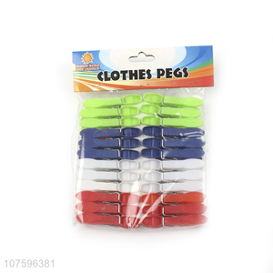 Good Quality Household Laundry Products Multicolor Plastic Clothespins