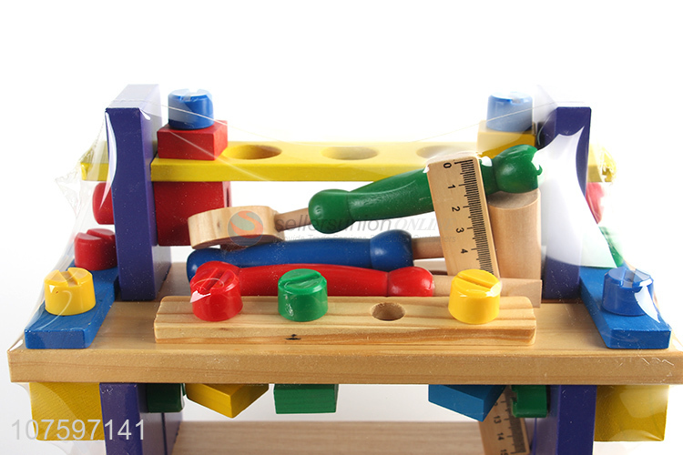 Latest arrival wooden toy tool workbench children wooden toys