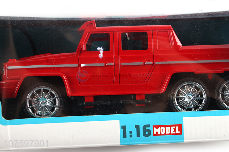 Best selling 1:16 4-way remote control simulation pickup truck with 6 wheels