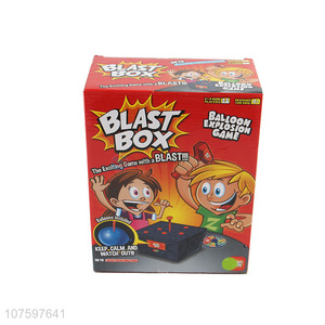 Hot products kids trick toys blast box balloon explosion box family game