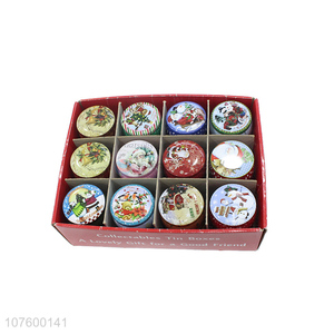 New Arrival Colorful Tin Box Christmas Decoration Storage Box