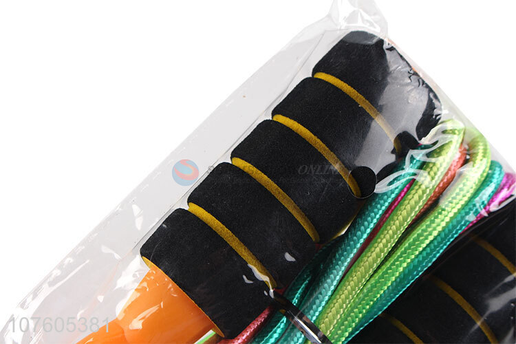 Colorful Sponge Handles Plastic Fitness Jump Rope