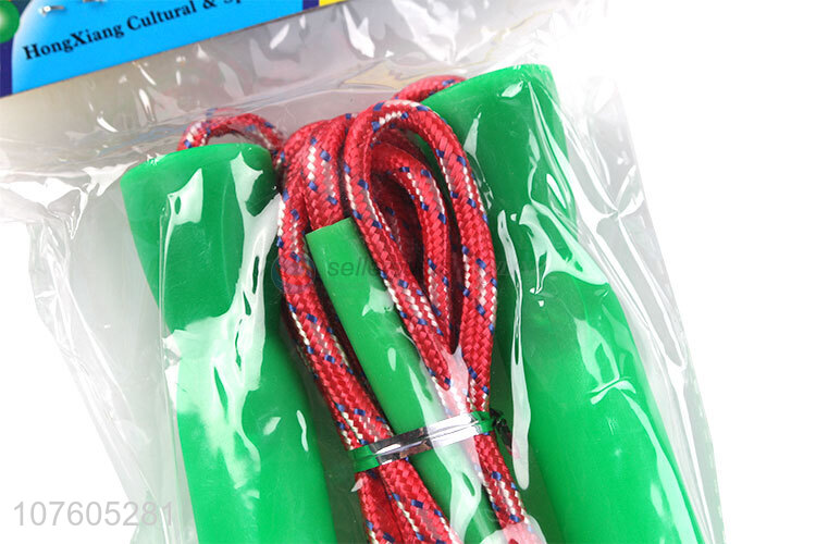 High Sales Plastic Handles Jump with Nylon Rope Skipping Rope