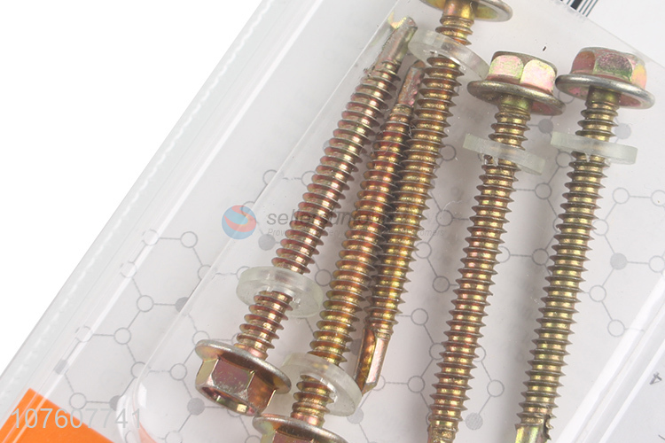 Yellow Hexagon Drill Tail Screw Best Fastener Screw