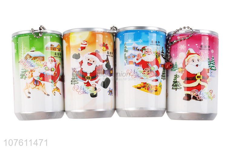 Popular Christmas Printing Mini Cans Wet Wipes Wholesale