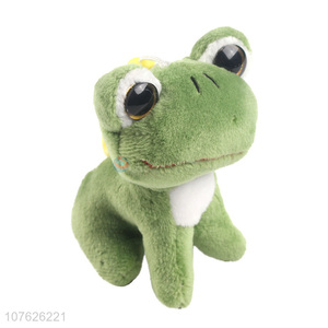 Top Quality Soft Frog <em>Plush</em> Toy With Plastic Hook