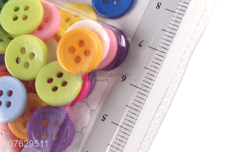 New arrival 11mm round colorful resin buttons garment accessories