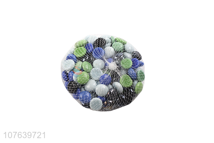 Wholesale glass porcelain various mixed color flat glass beads