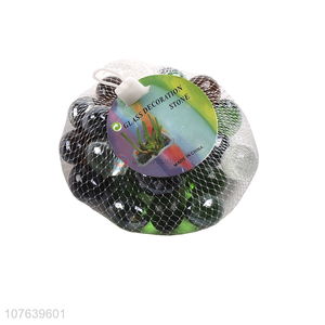 New design rugby-shaped multicolor transparent glass ball